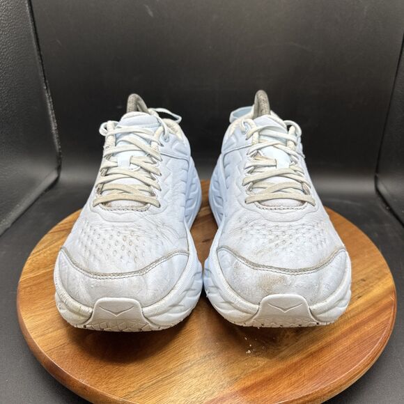 Hoka One One Bondi SR Womens Size 9 Shoes Slip Resistant Soft Toe Blue Leather - Picture 2 of 8